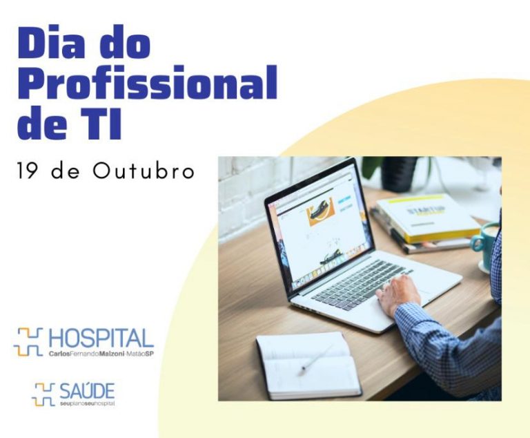19 de outubro Dia do Profissional de TI HSaúde 19 de outubro Dia do Profissional de TI HSaúde